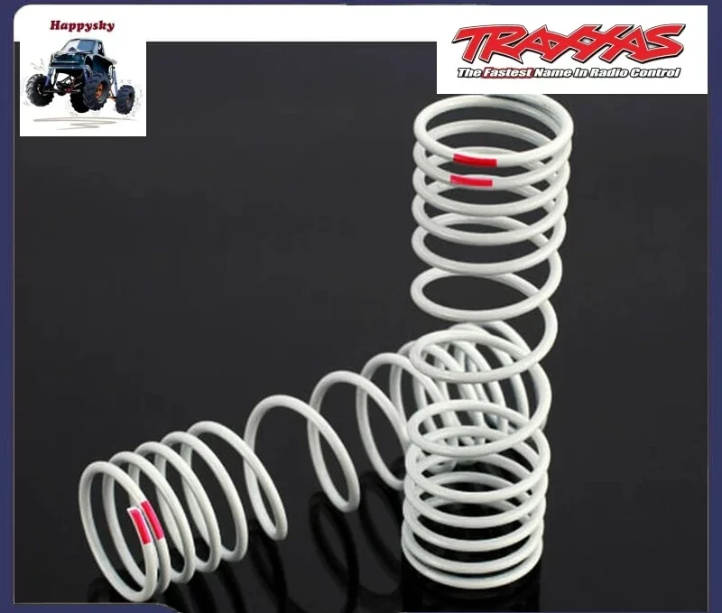 Traxxas 6867 Pink Progressive Rear Springs +10% Rate 2Pcs RC Car Shock Spring For 1/10 Slash 4x4 Upgrade Accessories