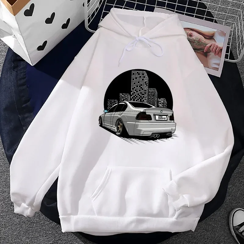 

Car Printing Graphic Hoodies Prevalent Male Street Sweatshirts Autumn Casual Hooded Pullovers Soft Fleece Sudadera Clothes