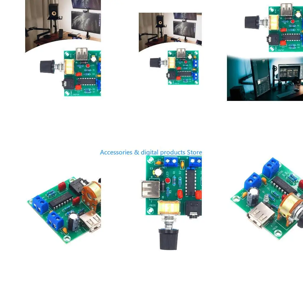 77JD Простая установка PM2038 Двухканальная плата усилителя мощности USB мощностью 5 Вт для проекта