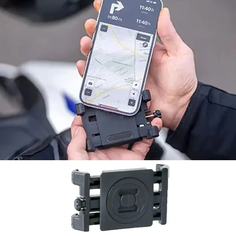 Universal Mobile Phone Adapter Interface Clip Mount Connect Motorcycle Car Bicycle Adjustable Phone Back Clamp Compatible SP