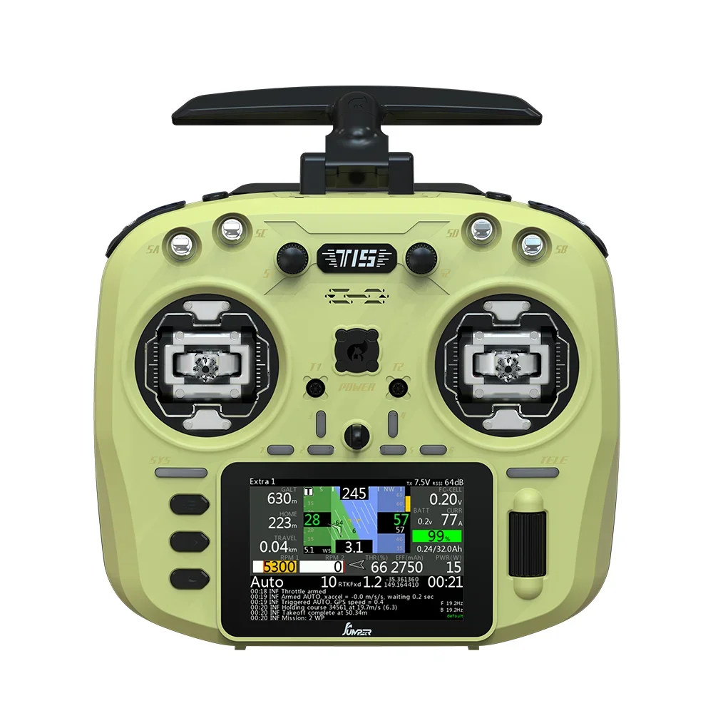Controlador de radio T15 con puente impulsado por EdgeTX: ELRS de baja latencia, sensor Hall y pantalla a color de 1,3" para aviones RC/Drone FPV