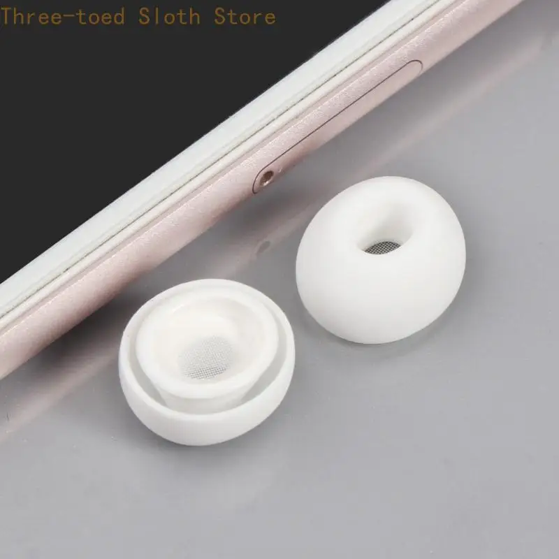 Earbuds Ear Tips Replacement 3 Pairs Soft Silicone Multi Sizes Large Small for in-Ear Headphones Earphones E74A
