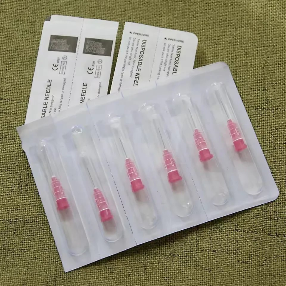 beauty Medical painless  ultra-fine 18G  30mm 30G 13mm 32G 13mm 34G 4mm syringe needle eyelid tool