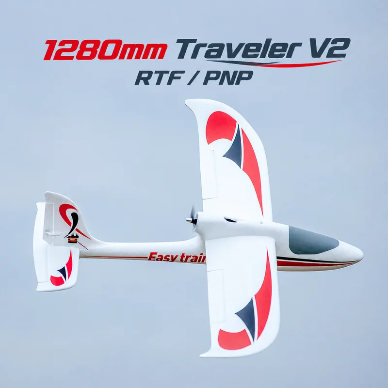 FMS Model Aircraft 1280mm Easy Trainer Beginner Practice Remote Control Aircraft Foam Fixed Winger Spreading Glider PNP/RTF