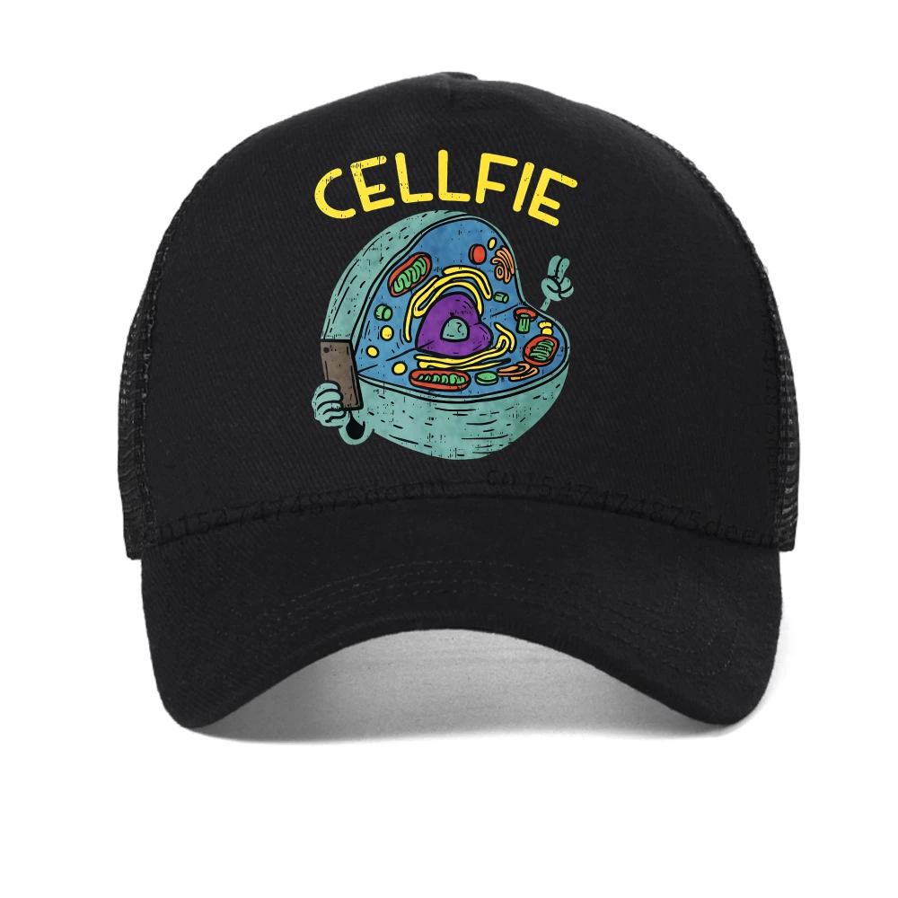 

Vibrant Cell Fie Funny Science Biology Graphic baseball cap men women casual sun hat outdoor casual adjustable mesh Trucker hats