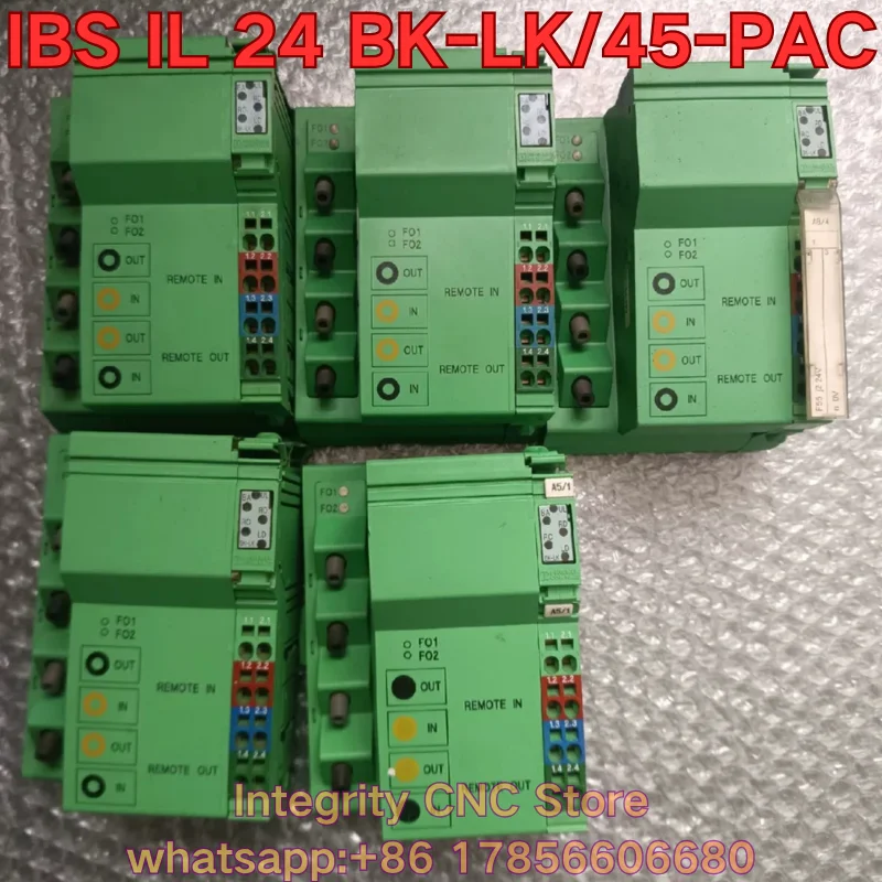 Second-hand IBS IL 24 BK-LK/45-PAC PLC module 2862165 functional test is normal