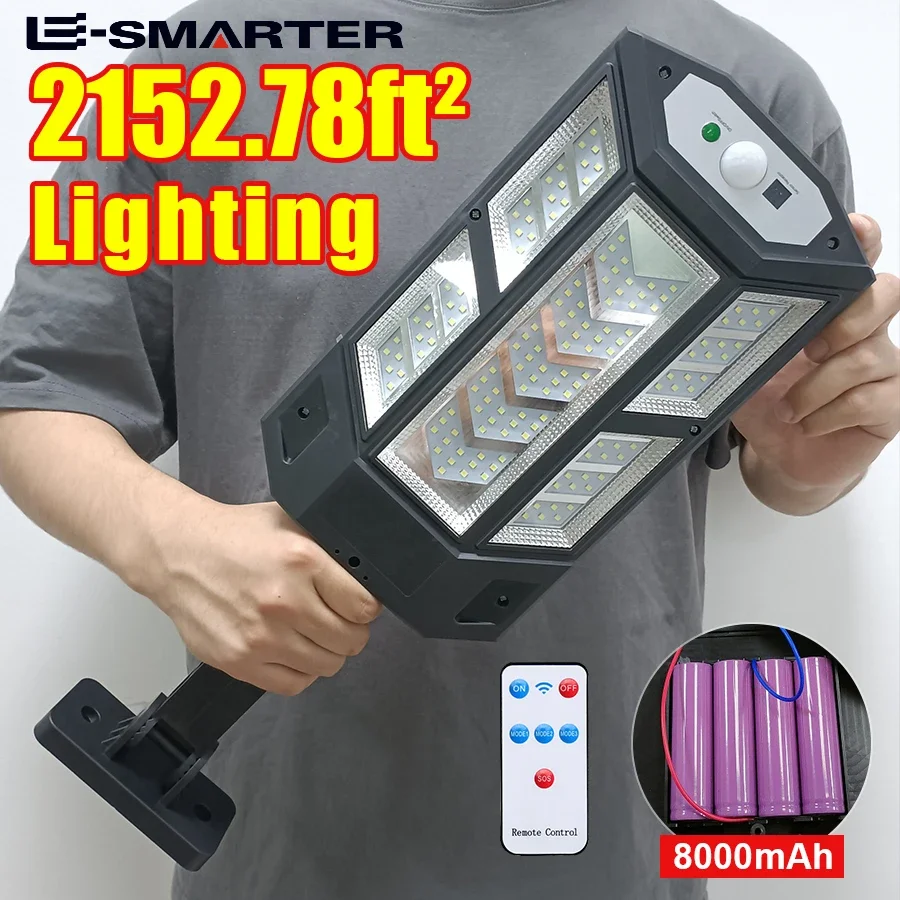 

Super Bright Solar Lights Outdoor 3 Modes Solar Street Light Waterproof Motion Sensor Solar Lamp For Sunlight Yard Street
