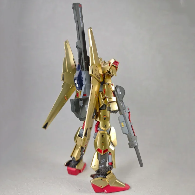 Hg 1/144 Msn-00100 Hyaku Shiki Champagne Ouro Montagem Modelos Kits Anime Figura de Ação Robô Modelo de Plástico Brinquedos Decoração Presentes