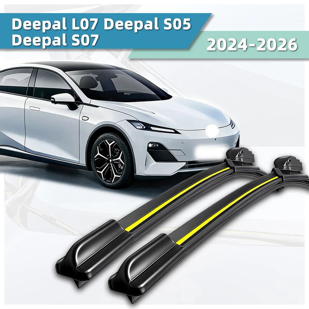 

Fit For Changan Deepal L07/Deepal S05/Deepal S07 (2024-2026) Wiper Natural Rubber Strip Boneless Car Windshields Front Wiper