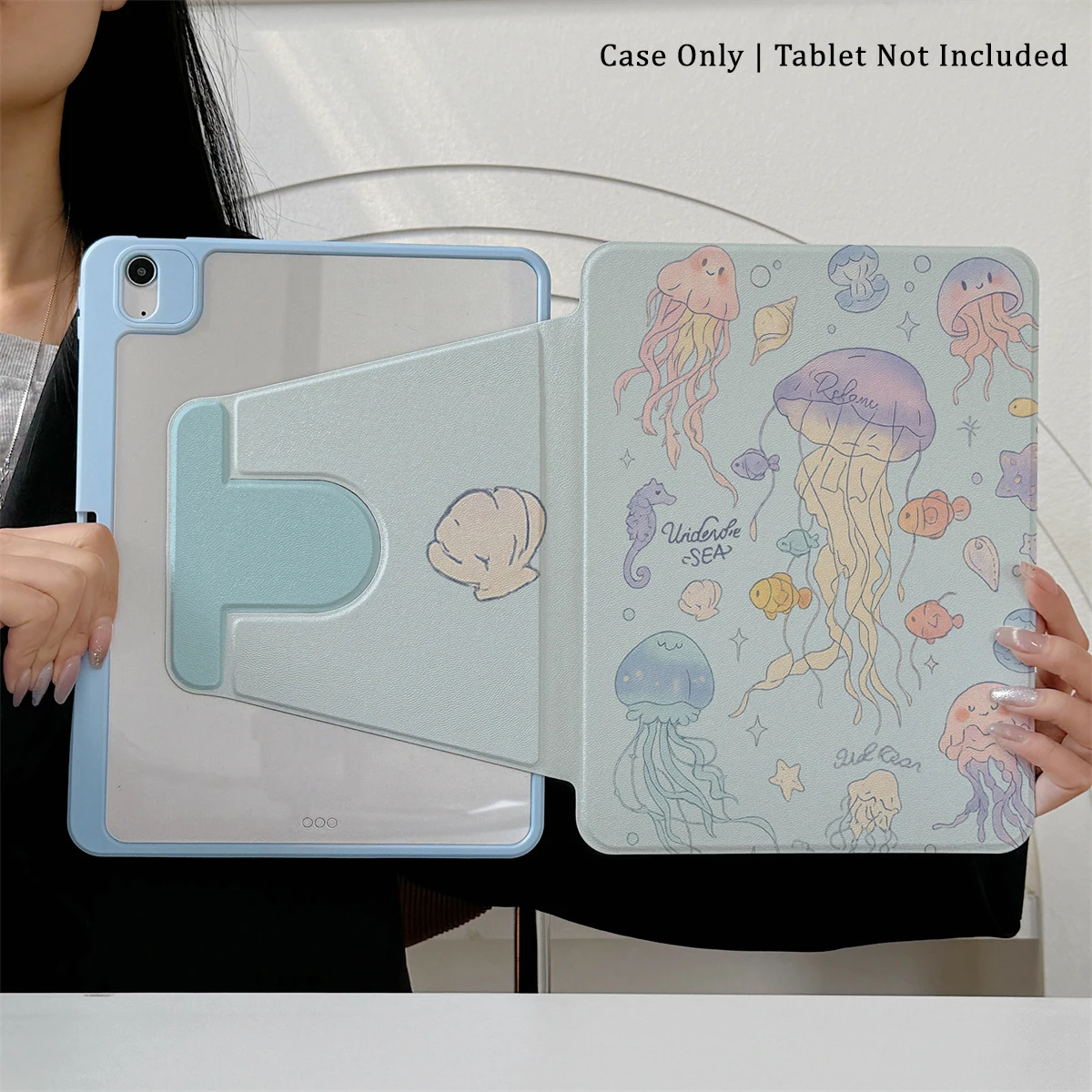 

360 ° Rotating Foldable Case to Easily Protect Your Pad: Compatible with iPad Air 6,Air 5,4,10,2024,air m3/a16 2025
