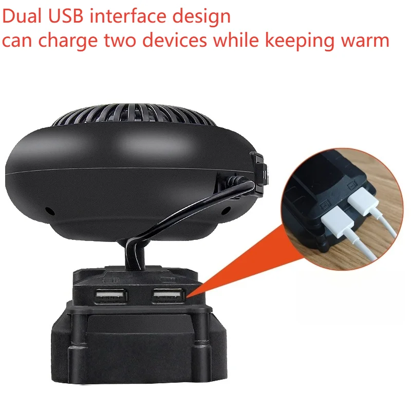 Portable Electric Dual Mode Hot&Cold Wind for Makita for Bosch for DeWalt for Milwaukee Li-ion Power Tool for Outdoor Indoor Use