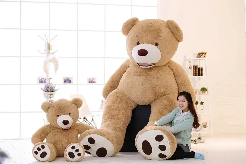 [Divertente] 260 cm Enorme grande orso americano Peluche orsacchiotto copertura peluche morbida bambola copertura del cuscino (senza roba) giocattoli per bambini