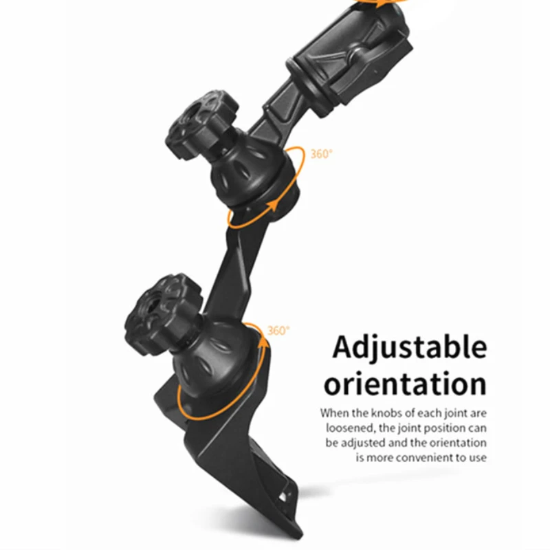 Montage sur rail vertical avec double bras oscillant de 12 po et plaque ronde