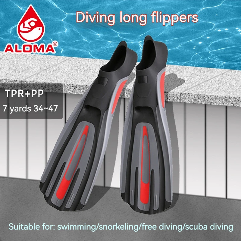 

Wrap-around Swimming Aid Flippers Snorkeling Scuba Diving Lungs Free Diving Adult Medium Length Flippers Swimming Aid Gear