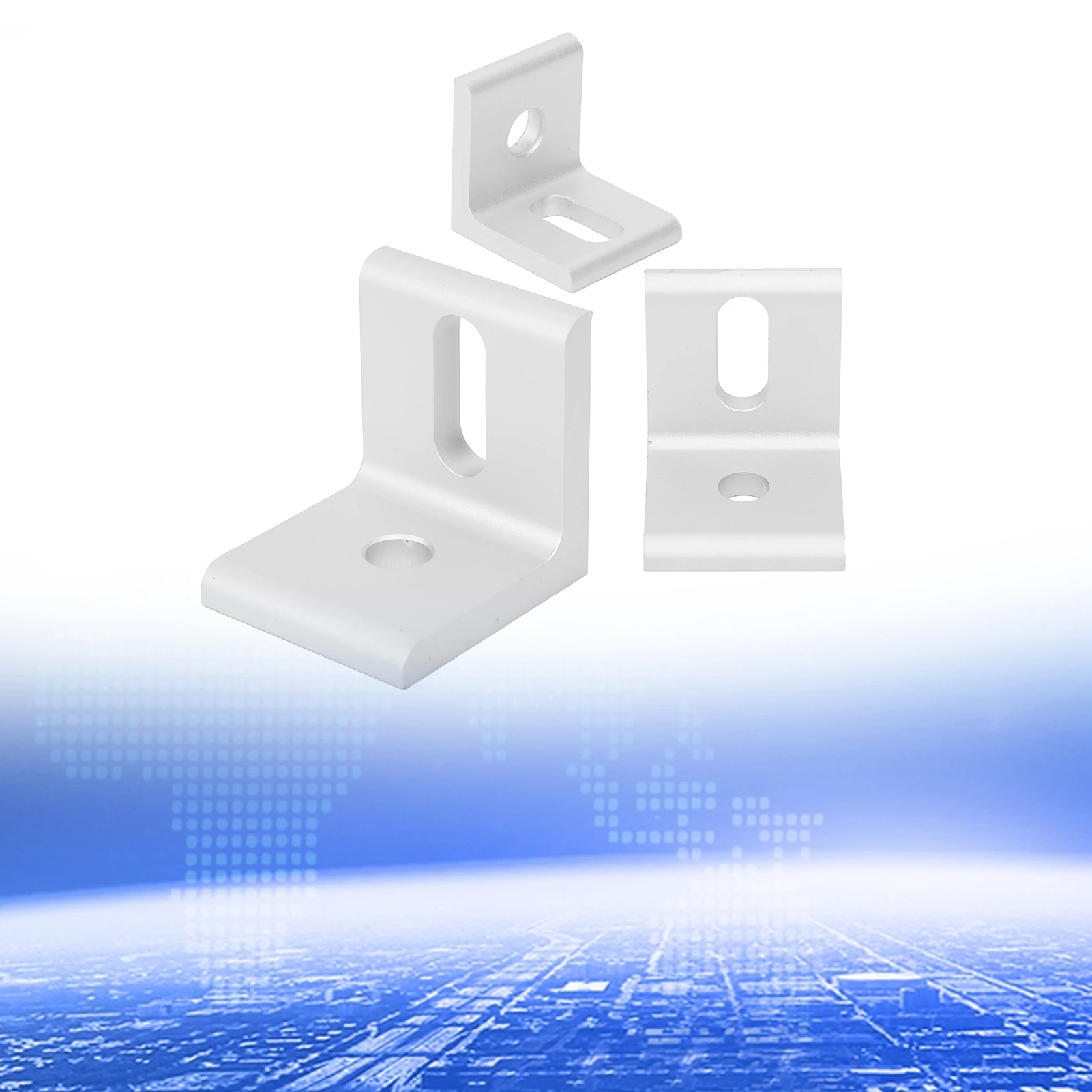 Right Angle Corner Bracket 90° Aluminum L Shaped Fixed Brace Industrial Fasteners Right Angle Corner Bracket Angle Corner