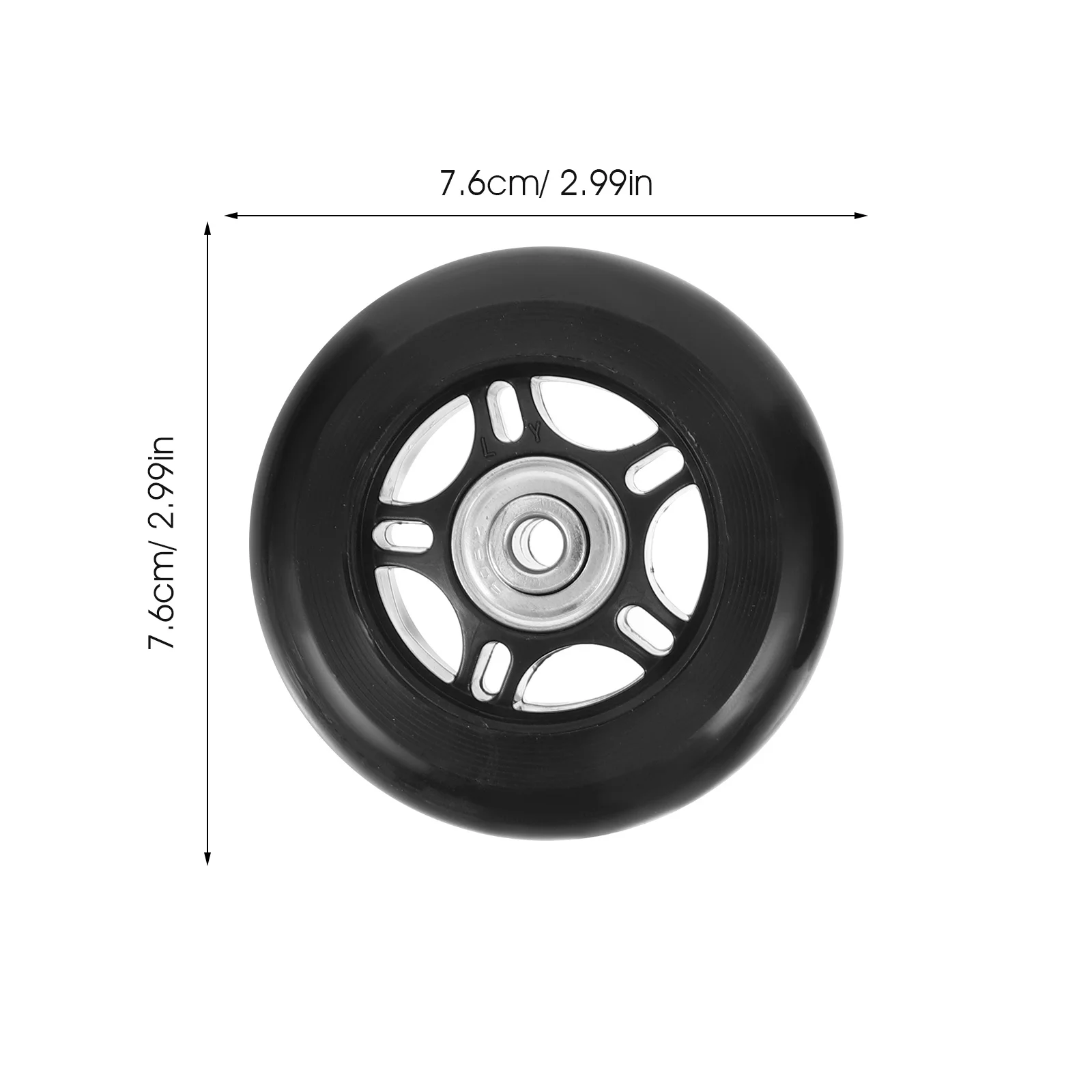 1 مجموعة الأمتعة استبدال عجلات حقيبة عجلة دوارة دائم المطاط معدن مرنة الدورية سعة تحميل كبيرة كتم تصميم #2