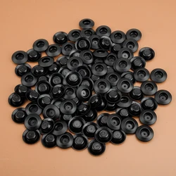 100pcs/Set Black 1/2