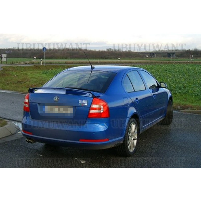 For Skoda Octavia Spoiler RS Style 2008 2009 2010 2011 2012 High Quality ABS Material Car Rear Wing Primer Color Rear Spoiler