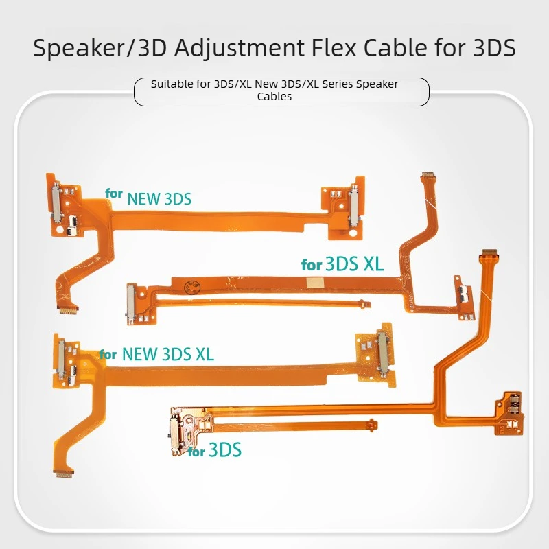 Speaker Flex Cable + 3D Slider Switch Ribbon Cable for New 3DS LL / 3DS XL - Replacement Loudspeaker Board Repair Parts