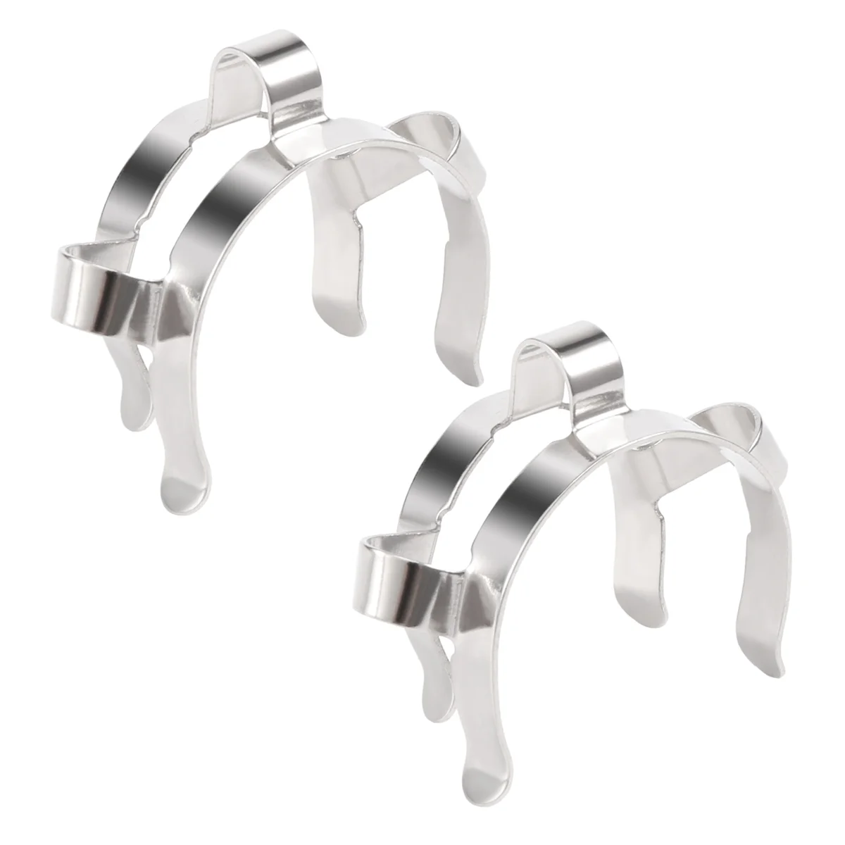 Grampo de aço inoxidável para Glass Ground Joint Clamp, 24 #, 24, 29, 24, 40, Ground Joint, 2Pcs
