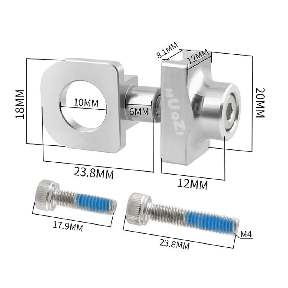 1 PC ze stopu aluminium kolarskie składane łańcuch rowerowy 23.8x20x18x12MM 10.3g łańcuch rowerowy regulator łańcucha