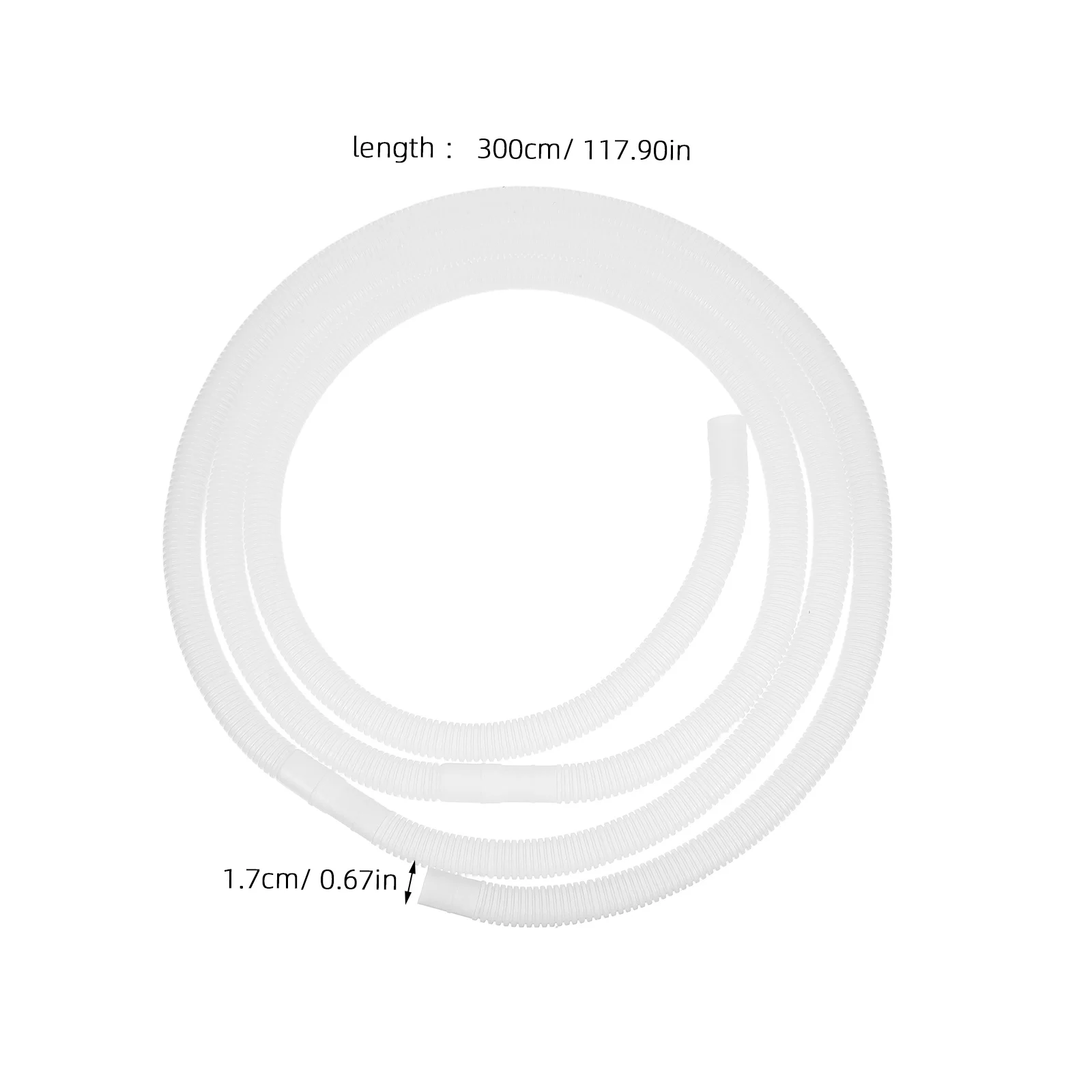 أنبوب تصريف مكيف الهواء، وحدة خارجية مناسبة عالمية، خرطوم مكثف بلاستيكي متين، سهل التركيب، اتصال مانع للتسرب للمياه