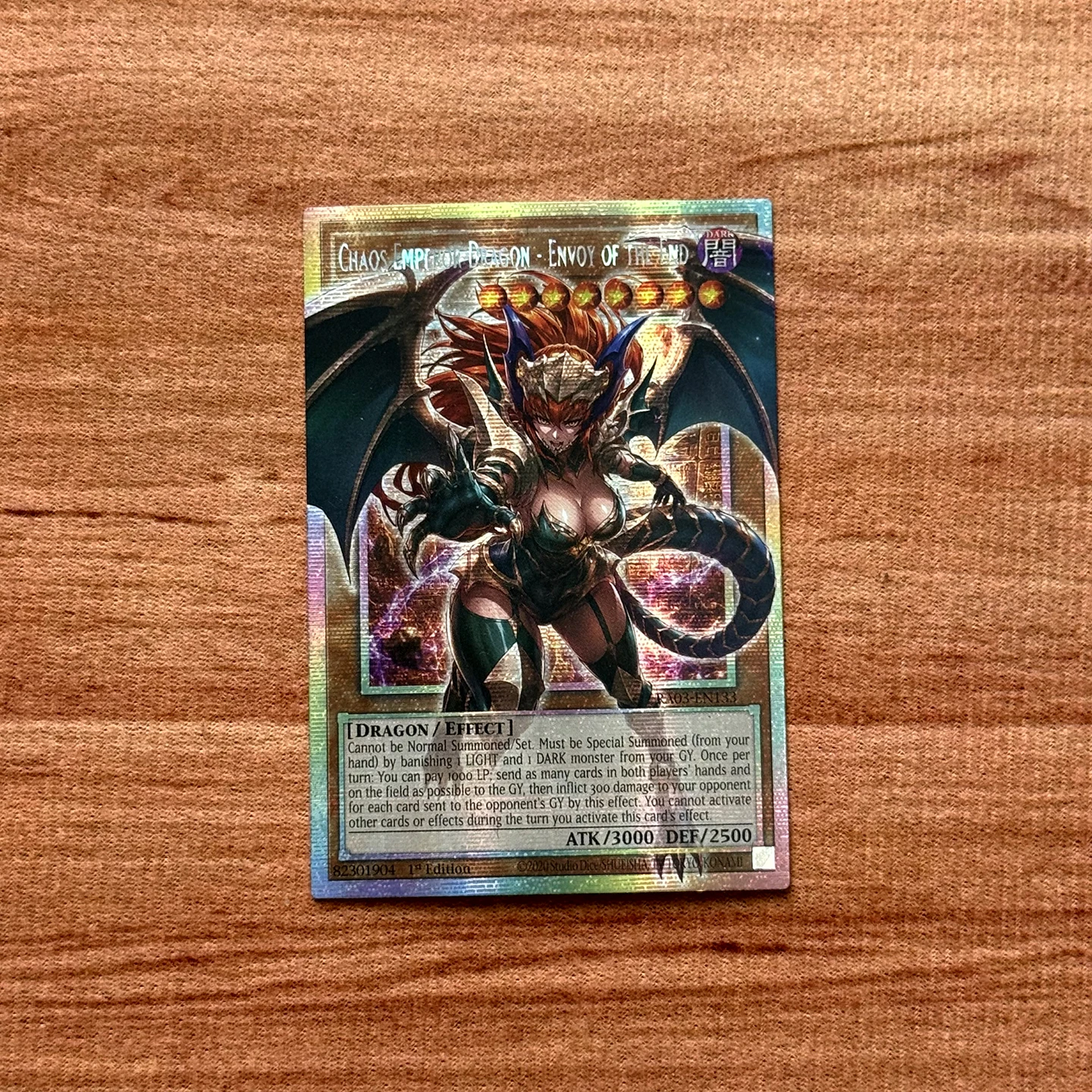 ORICA YUGIOH Fanmade Proxy Cards Black Luster Soldier Envoy of the Beginning Chaos Emperor DragonNon-Original Collection Card