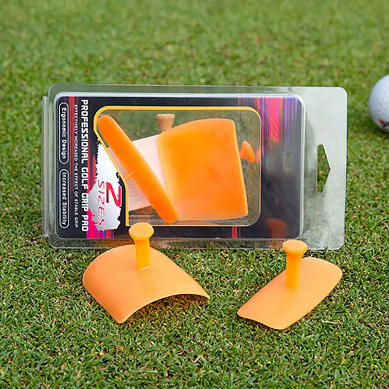 Golf Club Swing Grip Pad Silicone Non-Slip Golf Training Aid 2X Golf Grip Trainer Grip Strength Aid Boost Your Confidence