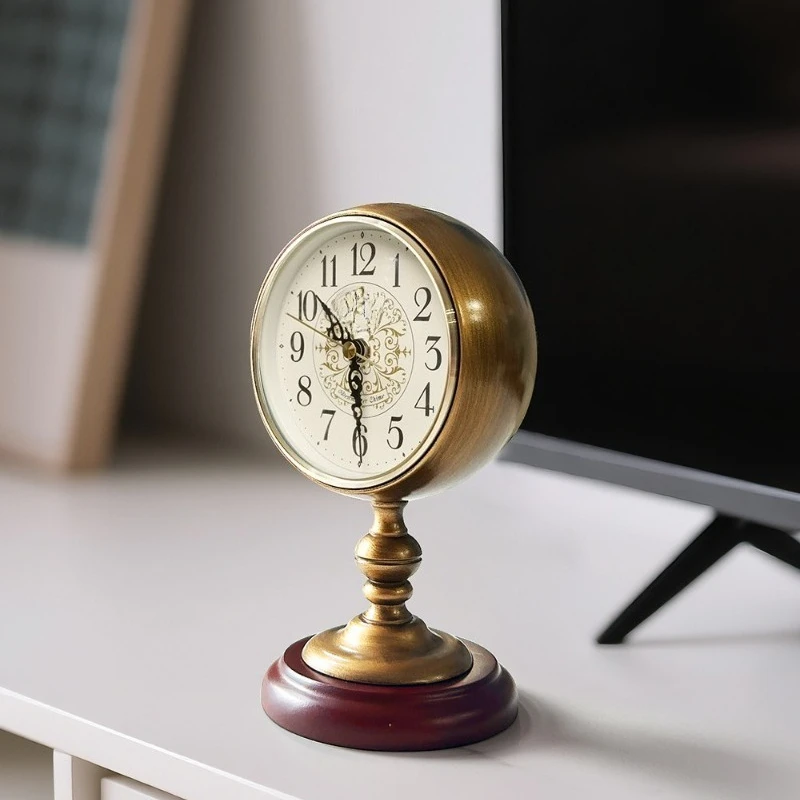 

Table clock desktop European desktop clock living room 2025 new senior home clock