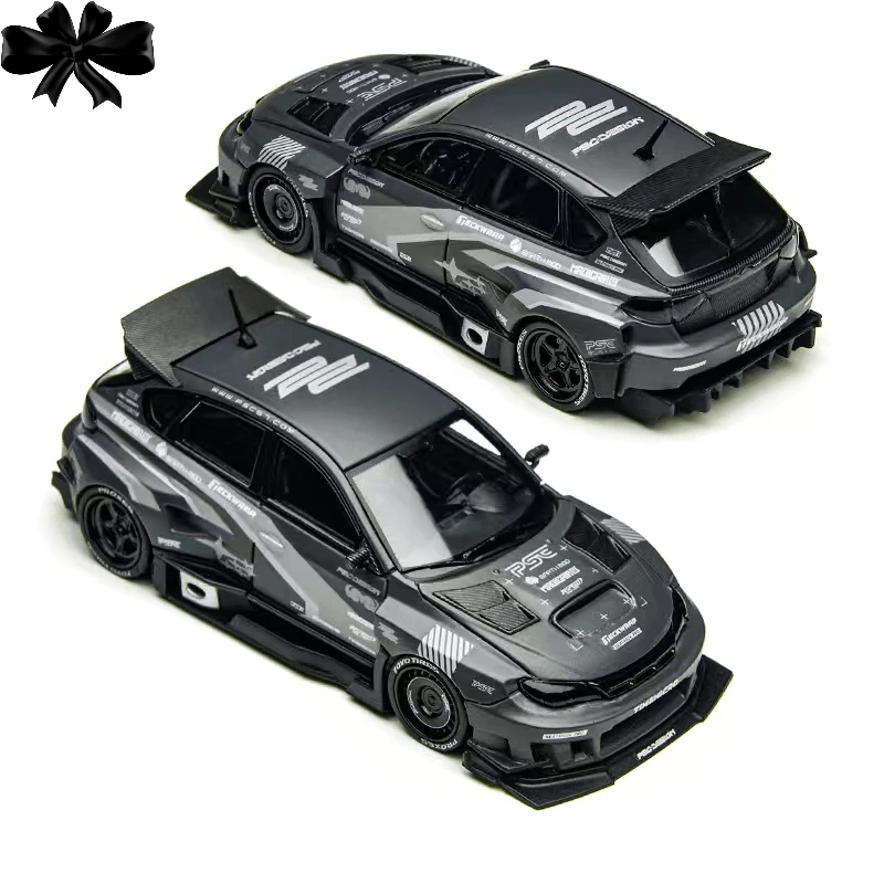 

Коллекционная модель автомобиля TimeMicro × PSC DESIGN 1:64 Impreza "RAIDER" Grey/Charger "Brawler" Rivals Police, литая под давлением