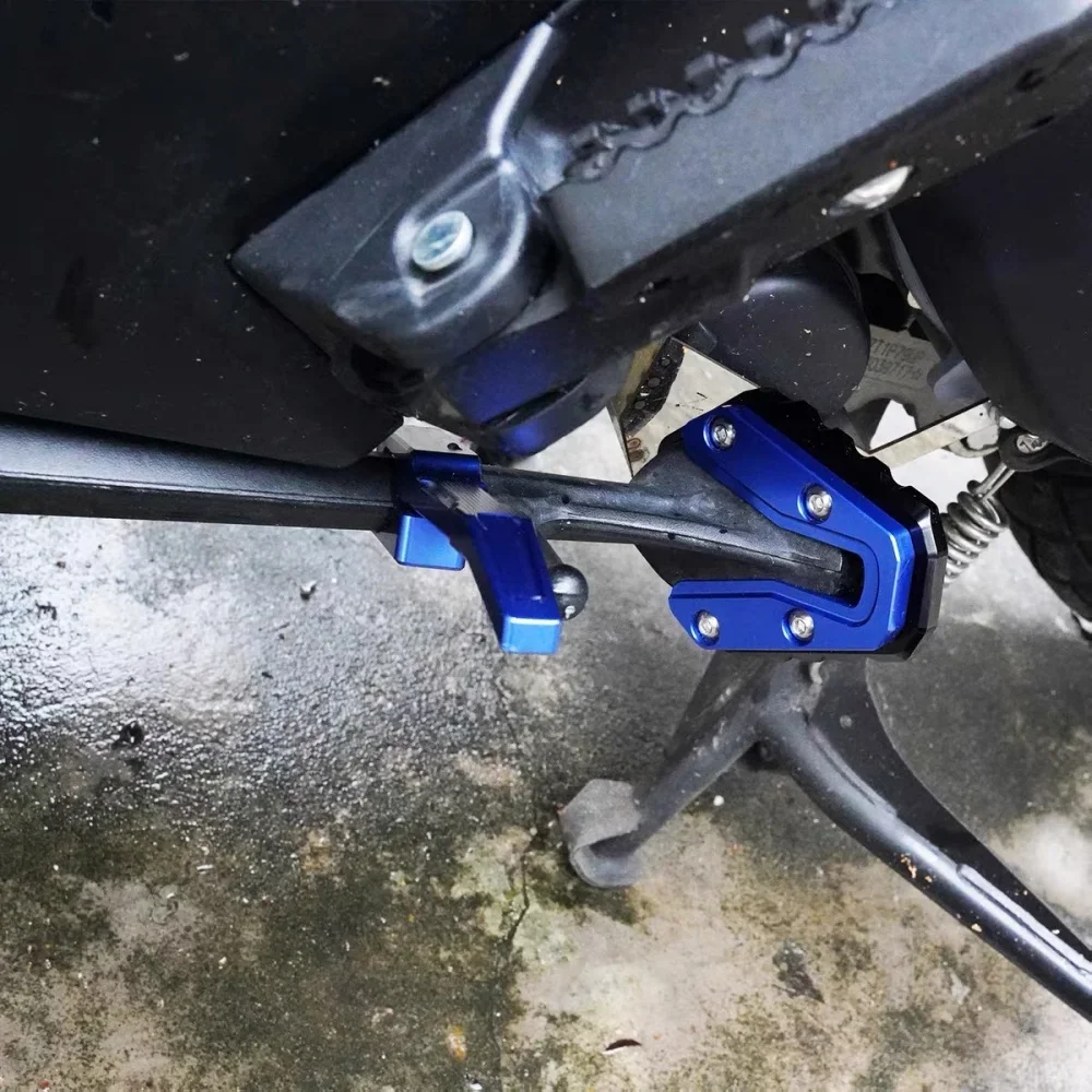 FOR ZONTES 368G Racing Side Stand Modified Hollow Design with Enlarged Base Integrally Milled Anti-Slip Matte Black Finish