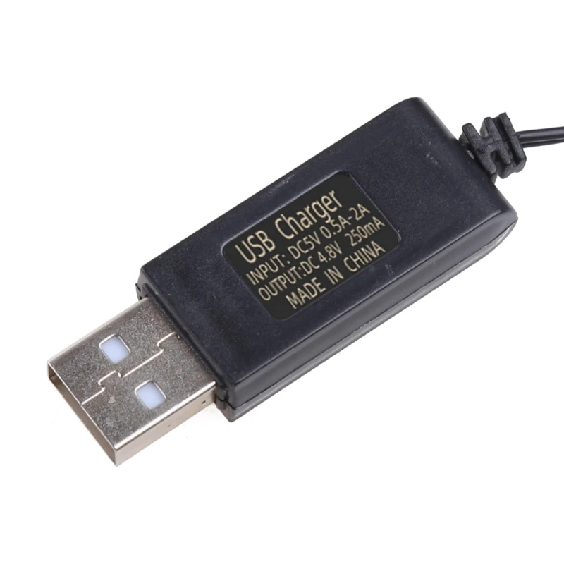 USB-кабель для зарядного устройства, 4,8 В, 250 мА, выход 2P, штекер для радиоуправляемого экскаватора, радиоуправляемого