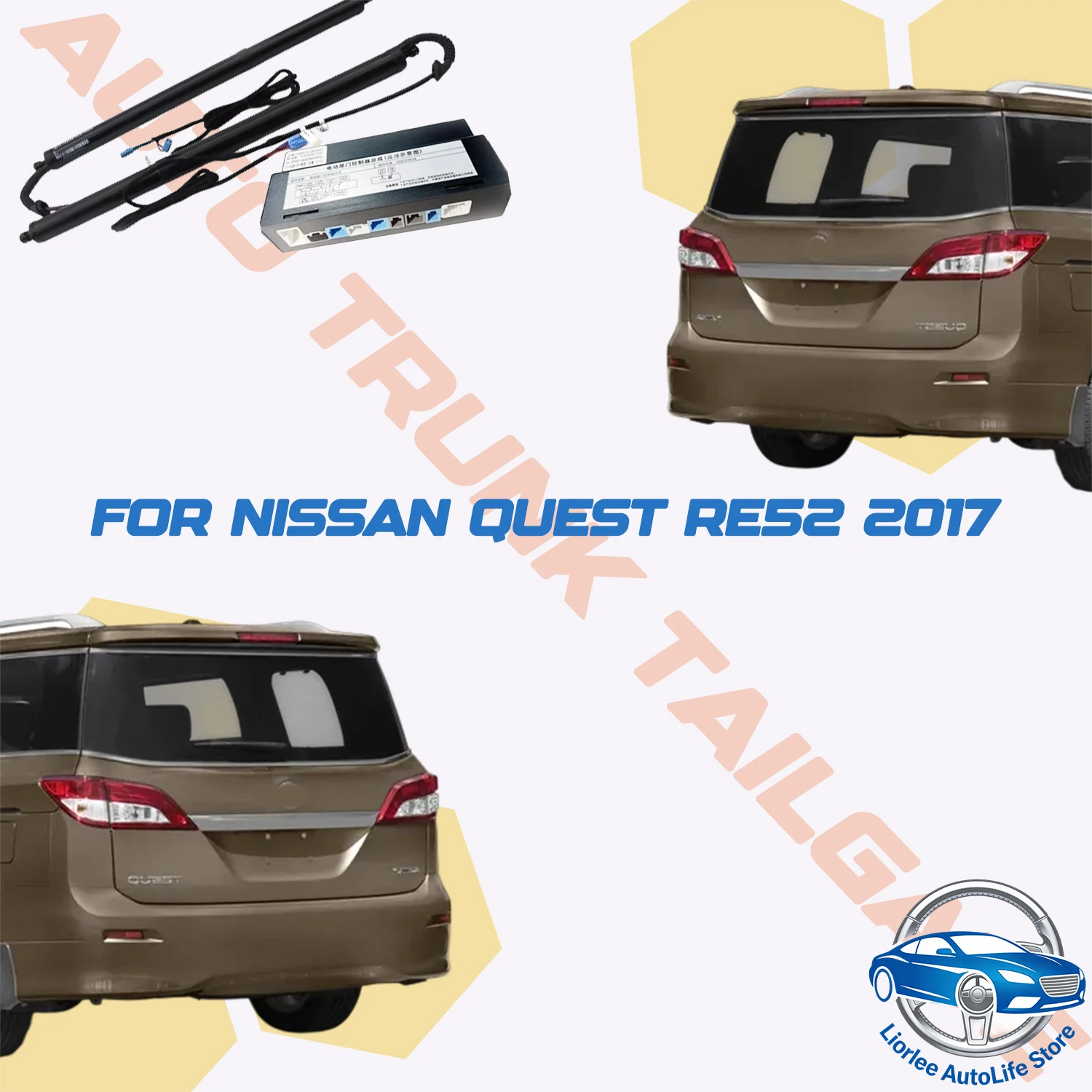 For Nissan Quest RE52 2017 Car Power Trunk Lift Electric Hatch Tailgate Tail Gate Strut Auto Rear Door Actuator
