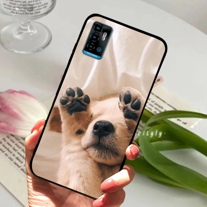 Case For ZTE A71 Coque A 71 Marble TPU Soft Silicone Funda Phone Case For ZTE Blade A71 a71 Shockproof Animals Cover Capa Bumper