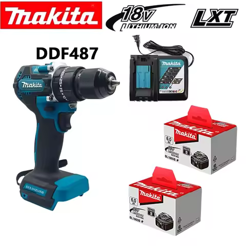 Makita 18V 6Ah Battery for Makita BL1860B, 6000mAh High Capacity Li-ion Power Tool Battery, Replacement Cordless Drill Battery