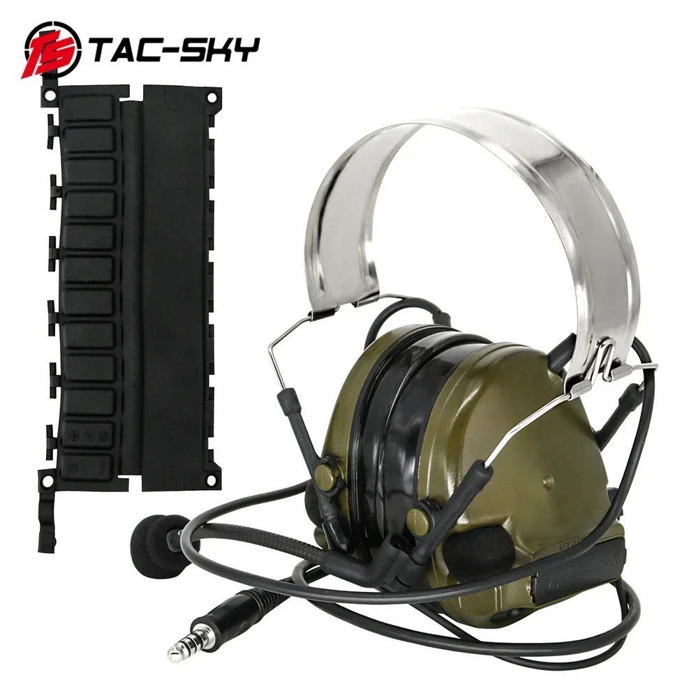 TAC-SKY TSC3 Shooting Headset Can Communicate TSCIII Tactical Headset Hearing Protection Military Airsoft Shooting Headphones