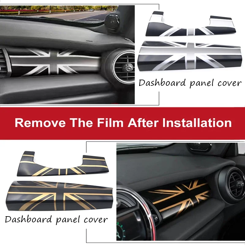 The Black Flag Car Dashboard Trim Panel Cover Sticker Case Interior For Mini Cooper S One F55 F56 F57 Car-Styling Accessories