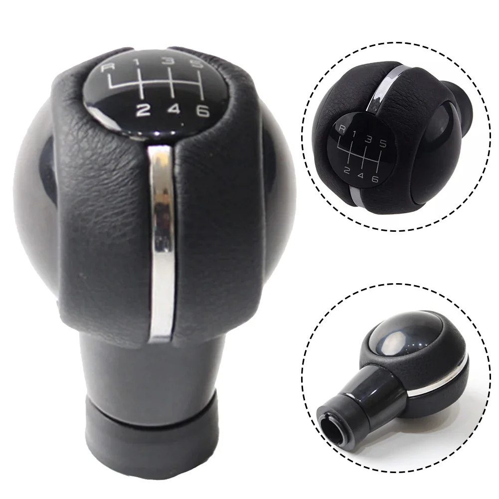 6 Speed Manual Gear Shift Knob For Mini FOR Cooper F54 F55 F56 F57 F60 PU Leather Gear Shifter Stick Head Headball Car Part