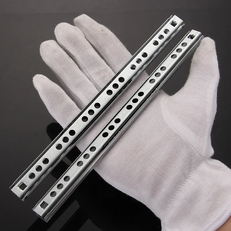 

1 пара шариковых направляющих для микро-ящика, две секции, стальной складной ящик шириной 17 мм, направляющая для стального шара, мебельная фурнитура