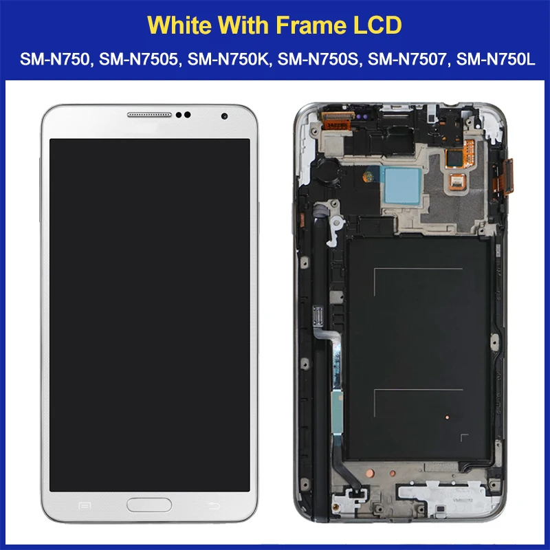 5.5\'\' AMOLED LCD Display For Samsung Galaxy Note 3 Neo mini N7505 SM-N7505 LCD Display Touch Screen Digitizer Assembly