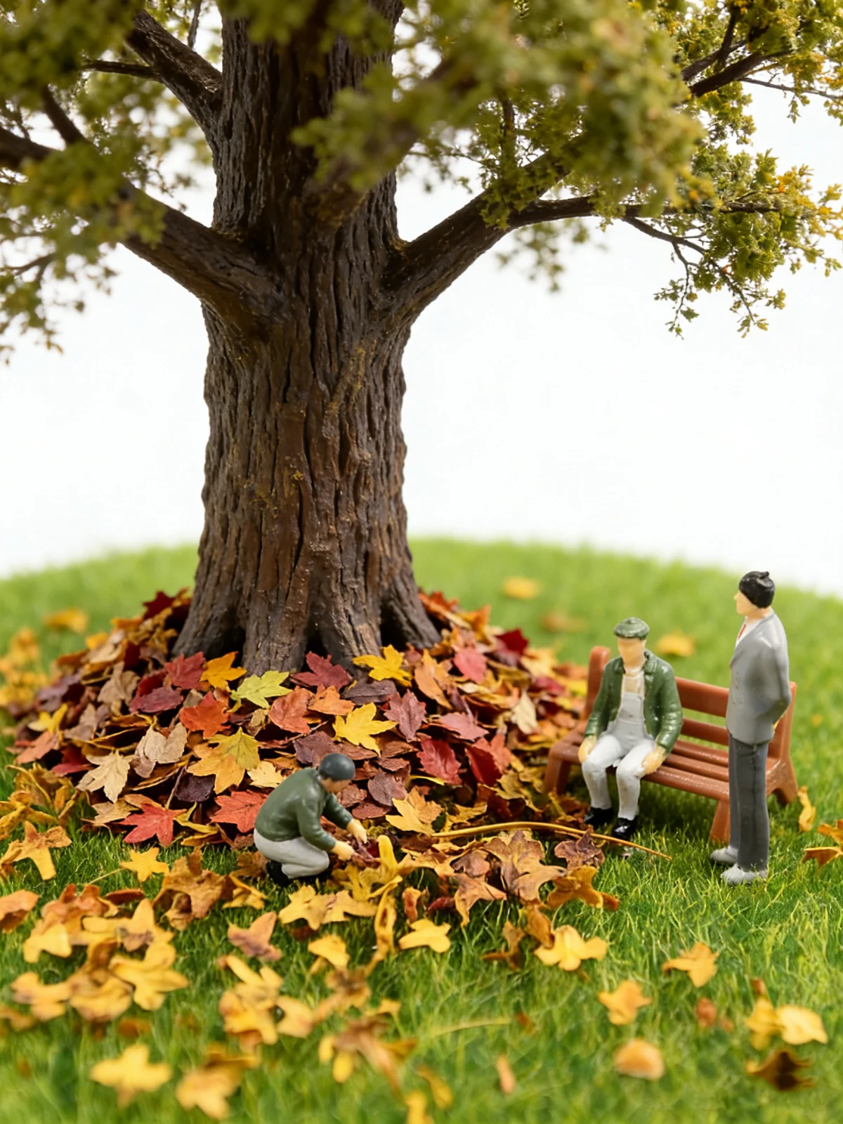 Dry Maple Leaves Simulation Fallen Leaves Tree Powder DIY Sand Table Miniature Landscape Handmade Model Hobby
