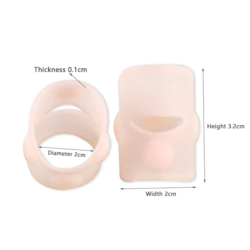 1Pair Invisible Toe Nail Treatment Silicone Ingrown Toenail Correction Tool