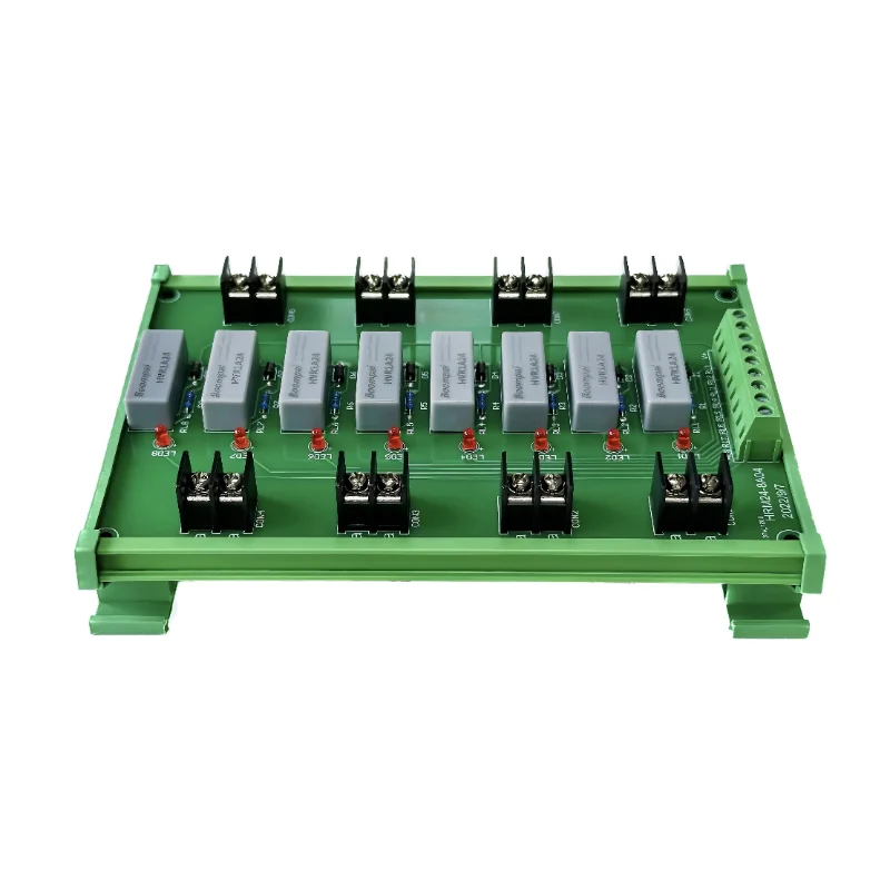 HRM-8A04 05V/12/24V Full Pcb Pin Type Relay Module High Voltage Conversion Board Reed Relay Module