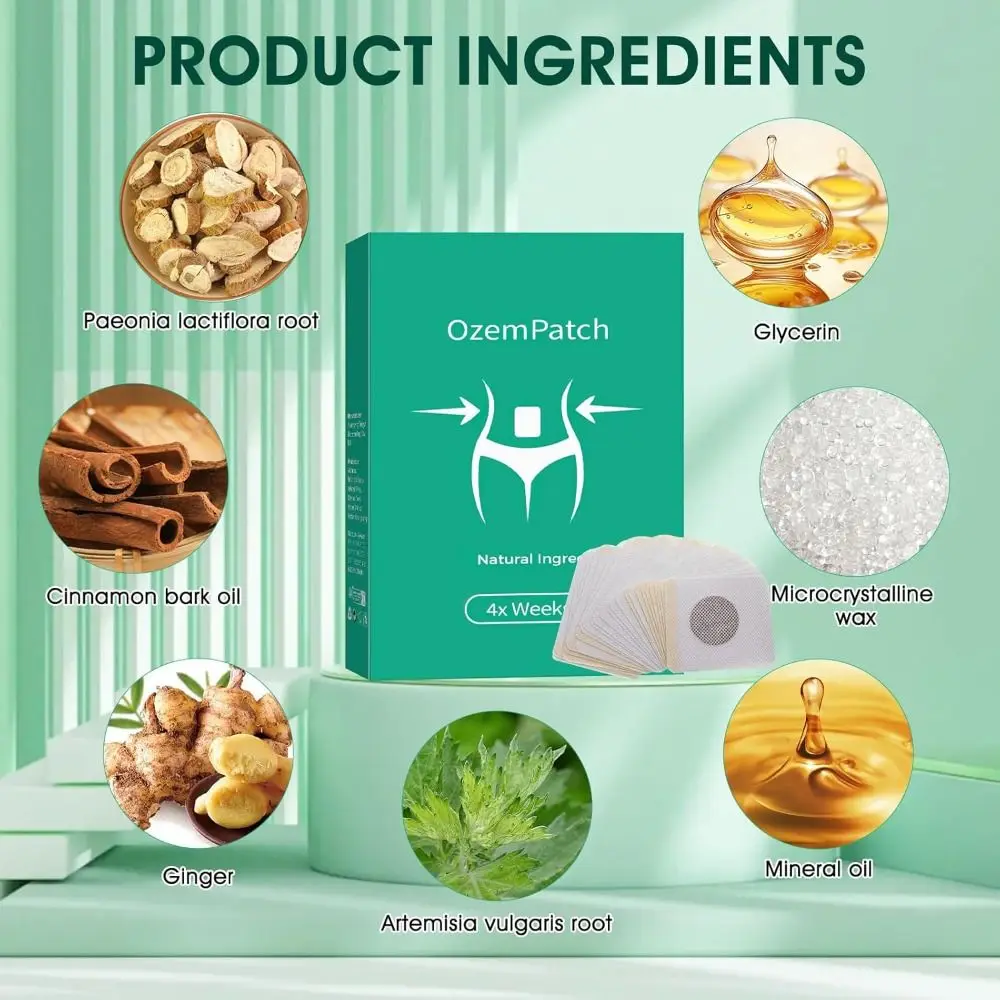 30 unids/caja pérdida de peso cuidado de rejuvenecimiento parche Ozem ingredientes naturales productos adelgazantes seguros y efectivos mantener suave en buenas formas