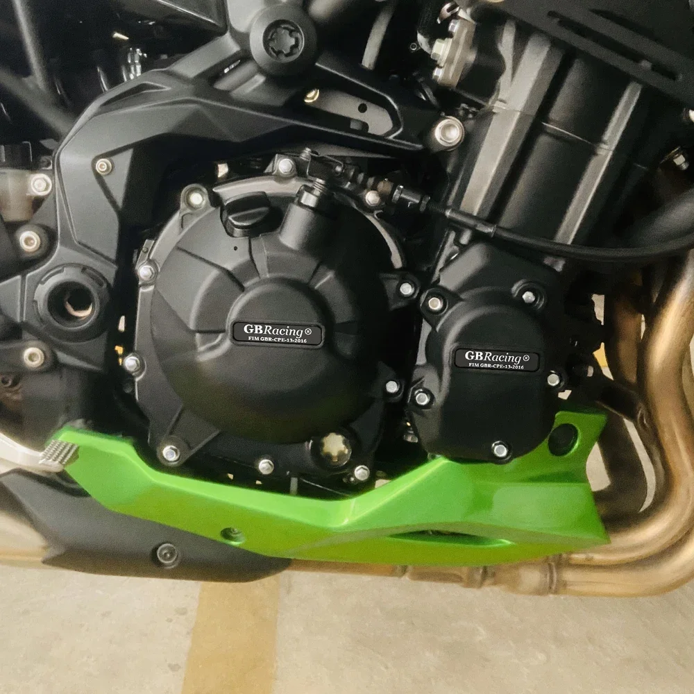 ل 2017-2024 محرك كاواساكي Z900 على الطرق الوعرة ملحقات السيارة غطاء المحرك الغطاء الواقي #6