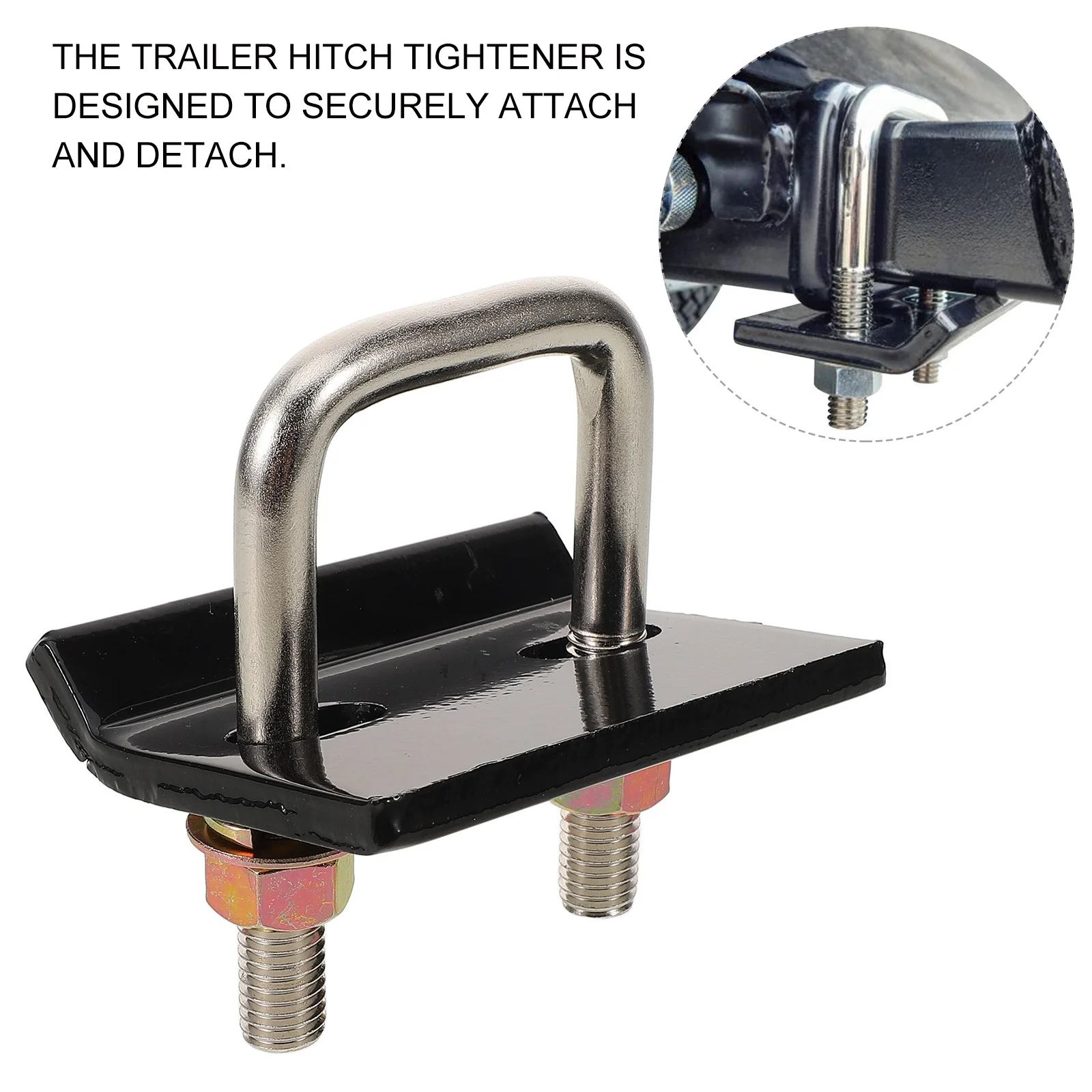 

Hitch Tightener Anti Rattle Stabilizer Heavy Duty Steel Trailer Mount Rv Towing Attachment Noise Reduction Hitch Accessories