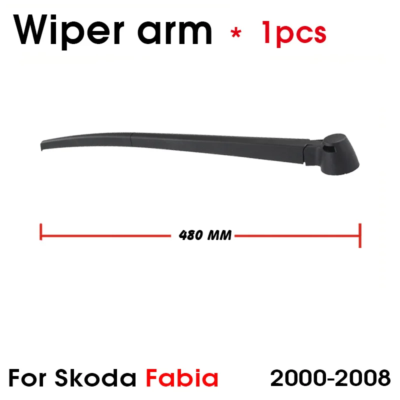 BEMOST Car Rear Windshield Wiper Arm Blade Brushes For Skoda Fabia 2000-2008 480MM Hatchback Windscreen Auto Accessories