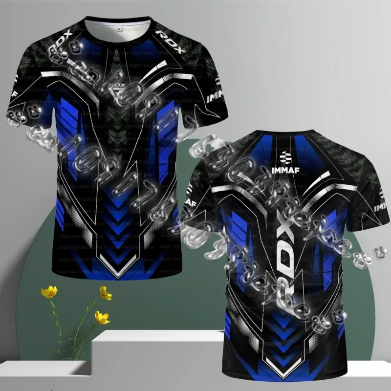

RDX Fighting Competition 2025 New Jersey Fans Breathable T-shirt Men's And Women's Casual Round Neck Short Sleeve Boxing Top