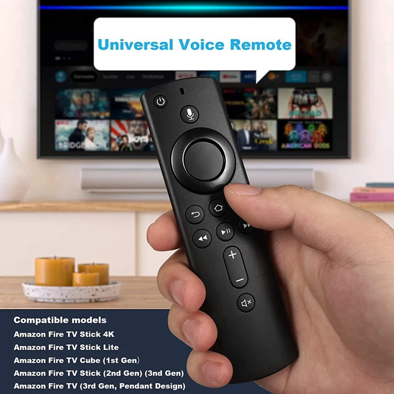 Universal Voice Remote Control Compatible with Amazon Fire TV Stick / Fire TV Cube / Fire TV Stick 4K Remote Control