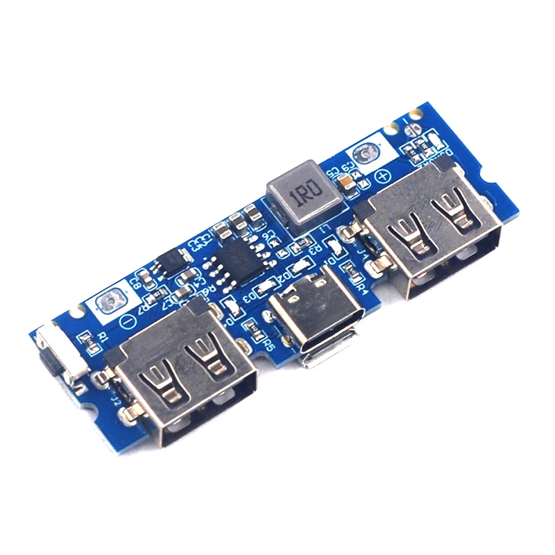 Type-c charging port dual usb power bank power board 5V2.4A mobile power supply DIY motherboard boost module